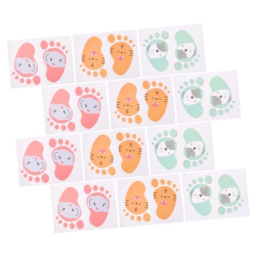 Sosoport 12 Blatt Aufkleber aus PVC für Boden Farbige Wanddekoration für Kinderzimmer und Klassenzimmer Selbstklebende Sticker für Kreative Lernumgebungen Sosoport 12 Blatt Aufkleber aus PVC für Boden Farbige Wanddekoration für Kinderzimmer und Klassenzimmer Selbstklebende Sticker für Kreative Lernumgebungen von Sosoport