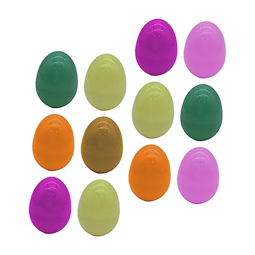 Sosoport 12 Stück Ostereier für kinderspielzeug koszyczki wielkanocne osterpresente easter Muschel Ostern Requisiten osterparty gefallen Plastik von Sosoport