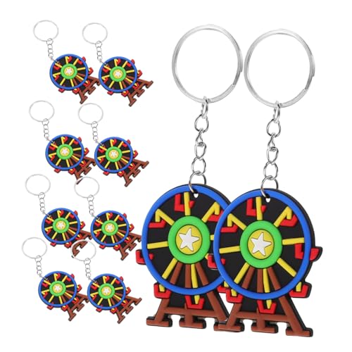 Sosoport 12 Stück Riesenrad-Schlüsselanhänger Rucksack Schlüsselanhänger Schlüsselbund mitgebsel kindergeburtstage paket Rucksackschlüsselketten Zirkus-Schlüsselanhänger für Damen Metall Sosoport 12 Stück Riesenrad-Schlüsselanhänger Rucksack Schlüsselanhänger Schlüsselbund mitgebsel kindergeburtstage paket Rucksackschlüsselketten Zirkus-Schlüsselanhänger für Damen Metall von Sosoport
