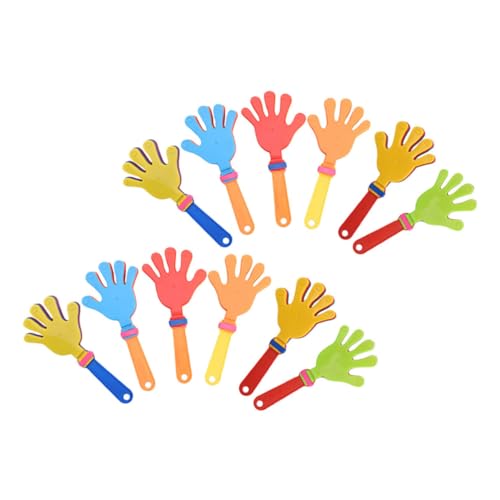 Sosoport 12 Stück Teiliges Buntes Handklatscher aus Kunststoff Geräuschvolle Party Klatschhände für Feierlichkeiten Sportevents und Festivalspaß Langlebig und Einfach zu Bedienen für Jung Sosoport 12 Stück Teiliges Buntes Handklatscher aus Kunststoff Geräuschvolle Party Klatschhände für Feierlichkeiten Sportevents und Festivalspaß Langlebig und Einfach zu Bedienen für Jung von Sosoport
