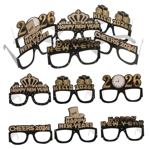 Sosoport 12 Stück Teiliges Happy Year Partybrillen Leichte Stabile Papier-brillen mit Glitzereffekt Vielseitige Foto-requisiten für Silvester Geburtstage und Festliche Feiern Sosoport 12 Stück Teiliges Happy Year Partybrillen Leichte Stabile Papier-brillen mit Glitzereffekt Vielseitige Foto-requisiten für Silvester Geburtstage und Festliche Feiern von Sosoport