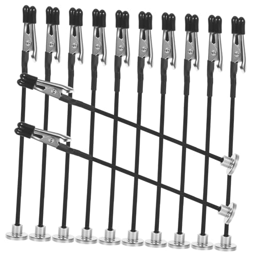 Sosoport 12 Stück Teiliges Magnetische Alligator Clips mit Biegsamem Sockel Weichem Gummikopf Vielseitiger Tischkartenhalter für Preisetiketten Modellbemalung und Display Am Schreibtisch Sosoport 12 Stück Teiliges Magnetische Alligator Clips mit Biegsamem Sockel Weichem Gummikopf Vielseitiger Tischkartenhalter für Preisetiketten Modellbemalung und Display Am Schreibtisch von Sosoport