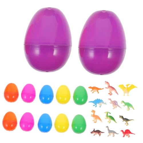Sosoport 12Stücke Dinosaurier Eier Überraschungsspielzeug für Kreative Ostern Gefüllte Ostereier mit Kleinen Dino Spielzeugen Dekoration für Ostern Kinderparty Sosoport 12Stücke Dinosaurier Eier Überraschungsspielzeug für Kreative Ostern Gefüllte Ostereier mit Kleinen Dino Spielzeugen Dekoration für Ostern Kinderparty von Sosoport