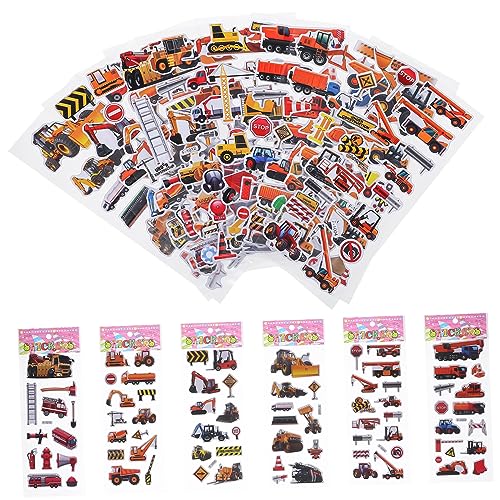 Sosoport 12stücke Teiliges Sticker Set Mit Fahrzeugmotiven Für Bagger LKW Und Baustellenfahrzeuge Für Kreative Spielstunden Lernfähigkeiten Sosoport 12stücke Teiliges Sticker Set Mit Fahrzeugmotiven Für Bagger LKW Und Baustellenfahrzeuge Für Kreative Spielstunden Lernfähigkeiten von Sosoport