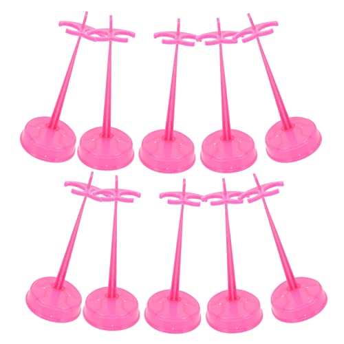Sosoport 15 Stück Teiliges Puppenständer aus Kunststoff Verstellbare Doll Display Unterstützung für Stabile Präsentation von Puppen und Figuren für Sammler von Sosoport