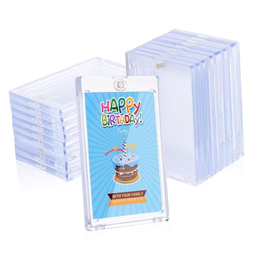 Sosoport 18 Stück Magnetische Kartenhüllen Kartenhalter mit Magnetverschluss Schutz für Sammelkarten für Baseballkarten Benutzerfreundlich und Transparente Sichtbarkeit Sosoport 18 Stück Magnetische Kartenhüllen Kartenhalter mit Magnetverschluss Schutz für Sammelkarten für Baseballkarten Benutzerfreundlich und Transparente Sichtbarkeit von Sosoport