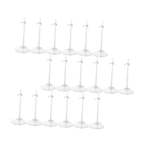 Sosoport 18Stücke Puppenständer Transparentes Display Rack für Puppen zur Unterstützung und Präsentation von Puppen Perfektes Zubehör für Kinderpuppenspiele von Sosoport