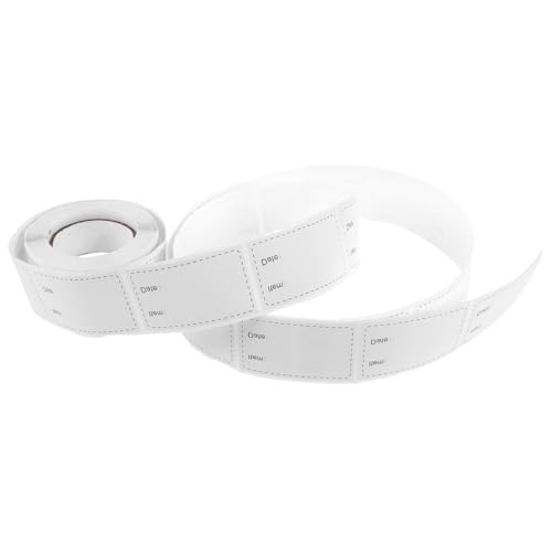 Sosoport 1Rolle Lebensmitteletiketten Roll Selbstklebende Gefrieretiketten für Kühlschrank Ablösbar für Beschriftungen von Lebensmitteln und Vorräten von Sosoport