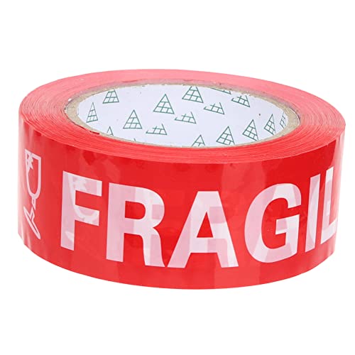 Sosoport 1Rolle Markierungsband Selbstklebendes Versandband für Zerbrechliche mit Weißen Aufschriften Hochwertiges Langlebiges Klebeband für Sicheren Transport von Sosoport