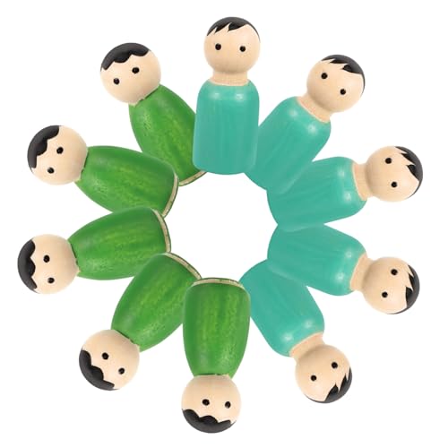 Sosoport 1Satz Unfertige Holzfiguren zum Bemalen Teiliges DIY Puppen für Dekorative Holzpuppen für Heimdekoration und Kreatives Basteln für Schule und Freizeitgestaltung von Sosoport