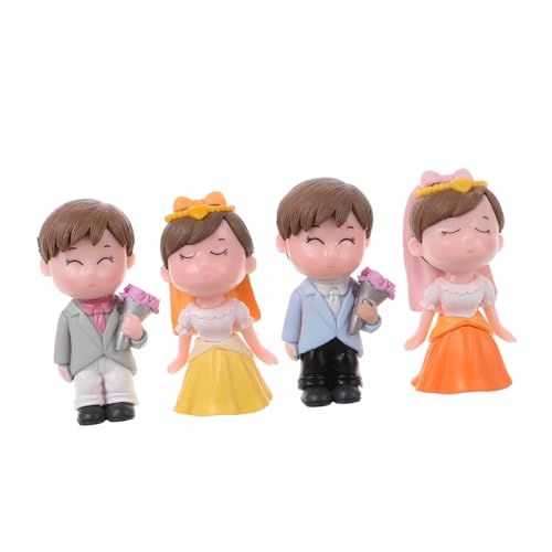 Sosoport 2 Paare Hochzeitstorte Topper und Figuren Romantische Tortendekoration Diy Mikro Landschaftsdeko Langlebige Hochzeitsdeko aus Einzigartige Brautpaar Figurinen Sosoport 2 Paare Hochzeitstorte Topper und Figuren Romantische Tortendekoration Diy Mikro Landschaftsdeko Langlebige Hochzeitsdeko aus Einzigartige Brautpaar Figurinen von Sosoport