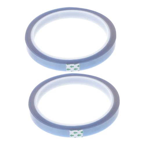 Sosoport 2 Rollen Hitzebeständiges Klebeband Hochtemperatur Tape für Sublimation Rückstandsfrei für Wärmeübertragung und Druckanwendungen Vielseitig Einsetzbar von Sosoport