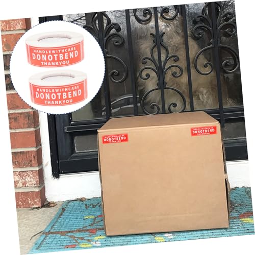 Sosoport 2 Rollen Versandaufkleber Handle With Care Sticker Selbstklebend Fragile Warnetiketten aus Hochwertigem Papier Stark Haftend Leicht und Kompakt für Verpackung und Umzug Sosoport 2 Rollen Versandaufkleber Handle With Care Sticker Selbstklebend Fragile Warnetiketten aus Hochwertigem Papier Stark Haftend Leicht und Kompakt für Verpackung und Umzug von Sosoport