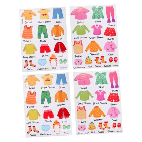 Sosoport 2 Sätze Kleiderschrank Aufkleber Karikatur Hallo Garderobenlager Name Kleidungsetikett Schild Stichworte Kommode Kindergarten Markierungen Einsätze Ästhetisch Pvc von Sosoport