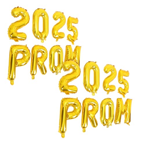 Sosoport 2 Sätze Prom Graduation Dekoration Ballons Goldene Folienballons für Innen Außen Abschlussfeier Party Supplies für Unvergessliche Sosoport 2 Sätze Prom Graduation Dekoration Ballons Goldene Folienballons für Innen Außen Abschlussfeier Party Supplies für Unvergessliche von Sosoport