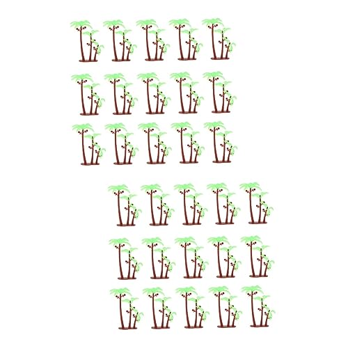 Sosoport 2 Sätze Simulierte Kokosnussbaumbonsai Glücklich Mini-simulation Kokosnussbaum Hochzeit Insel Party Hawaiianische Tortenaufsätze Kuchendeckel Mit Palmen Plastik Grün 50 Stück * 2 von Sosoport