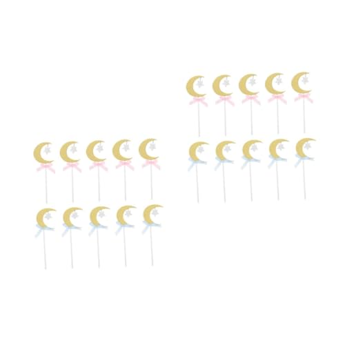 Sosoport 2 Sätze Teiliges Kuchendekorationen Mond Und Stern Kuchenaufsätze Bogen Kuchen Inserts Für Geburtstagsfeiern Romantische Tortenverzierung Für Desserts 20 Stück * 2 Sosoport 2 Sätze Teiliges Kuchendekorationen Mond Und Stern Kuchenaufsätze Bogen Kuchen Inserts Für Geburtstagsfeiern Romantische Tortenverzierung Für Desserts 20 Stück * 2 von Sosoport