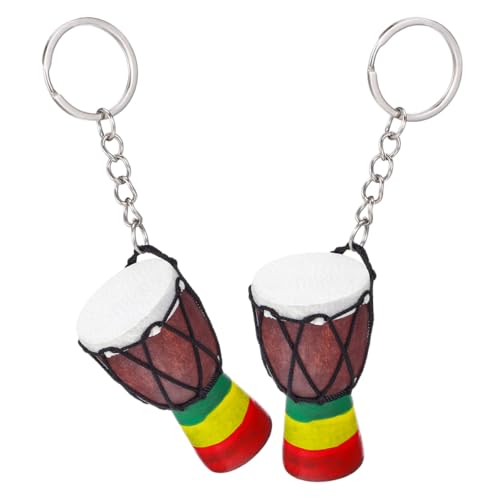 Sosoport 2 Stück Afrikanische Trommel Schlüsselanhänger Einzigartiger Instrumentenanhänger Dekorativer Schlüsselring Praktisches Geschenk für Musikliebhaber und Partyveranstaltungen Sosoport 2 Stück Afrikanische Trommel Schlüsselanhänger Einzigartiger Instrumentenanhänger Dekorativer Schlüsselring Praktisches Geschenk für Musikliebhaber und Partyveranstaltungen von Sosoport