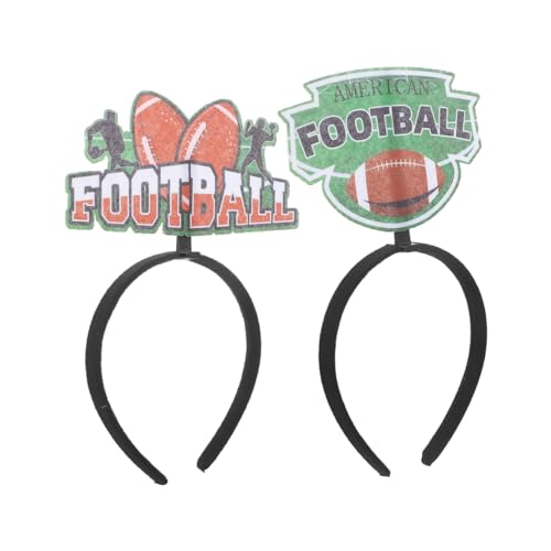 Sosoport 2 Stück American Football Haarreifen Dekorative Stirnbänder für Rugby Wettkämpfe Kreative und Praktische Haaraccessoires für Sportpartys und Fan Events Sosoport 2 Stück American Football Haarreifen Dekorative Stirnbänder für Rugby Wettkämpfe Kreative und Praktische Haaraccessoires für Sportpartys und Fan Events von Sosoport