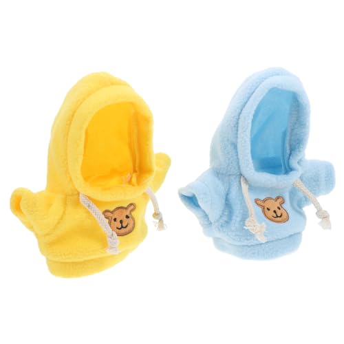 Sosoport 2 Stück Bärenpuppenkleidung Puppen Kleidung Puppen Klamotten klein winzige Kleidung für ausgestopfte Tiere puppenaugen BH Hemd Puppenkleidung für Stofftiere Niedlicher Bärenplüsch von Sosoport