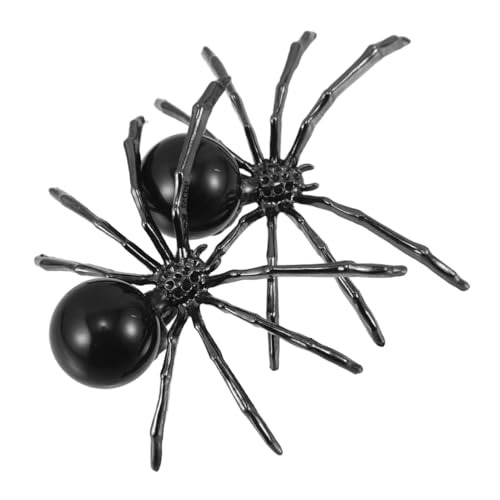 Sosoport 2 Stück Halloween Deko Spinnenfigur aus Robustem Legierungsmetall mit Natürlichem Schwarzem Obsidian-kristallkugel Realistische Tier Skulpturen für Haus Geschäft Party Dekoration Sosoport 2 Stück Halloween Deko Spinnenfigur aus Robustem Legierungsmetall mit Natürlichem Schwarzem Obsidian-kristallkugel Realistische Tier Skulpturen für Haus Geschäft Party Dekoration von Sosoport