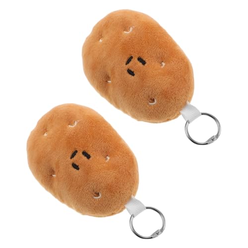 Sosoport 2 Stück Lustiger Plüsch-kartoffel-schlüsselanhänger, Niedliche Puppe, Anhänger, Tasche, Dekoration, Inspirierend, Positiv, Mini-gemüse-spielzeug Für Autoschlüssel Sosoport 2 Stück Lustiger Plüsch-kartoffel-schlüsselanhänger, Niedliche Puppe, Anhänger, Tasche, Dekoration, Inspirierend, Positiv, Mini-gemüse-spielzeug Für Autoschlüssel von Sosoport