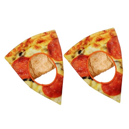 Sosoport 2 Stück Pizza-kostümhut Lustiger Cosplay Party Kopfbedeckung Festival Karneval Unisex Atmungsaktiv Wiederverwendbar Für Kostümparty Bühnenauftritt von Sosoport