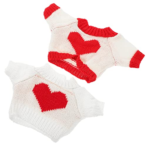 Sosoport 2 Stück Puppen ersetzen Kleidung zarte Bärenkleidung Kuscheltiere Kleidung austauschbare Bärenkleidung Kleidung für Spielzeugbären Kleidung für Plüschtiere Stoff von Sosoport