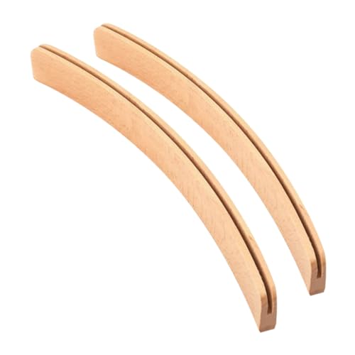 Sosoport 2 Stück Spielkartenbasis Kartenhalter für Spielkartenhalter für Senioren Spielkartenanzeige Holzhalter Spielkartenetui Brückenkarten Kartenhalter Stehen Buche Beige von Sosoport