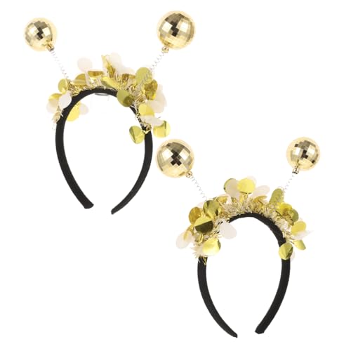 Sosoport 2 Stück Teiliges Goldene Disco Kugel Haarbänder Leichtes Festliches Cosplay Haarschmuck für Damen und Mädchen Party und Festival Accessoire Bequemes Stirnband für Tanz und Fotos Sosoport 2 Stück Teiliges Goldene Disco Kugel Haarbänder Leichtes Festliches Cosplay Haarschmuck für Damen und Mädchen Party und Festival Accessoire Bequemes Stirnband für Tanz und Fotos von Sosoport