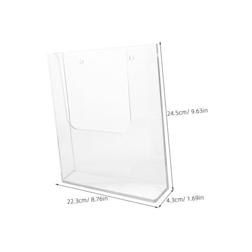 Sosoport 2 Stück Wand prospektspender Wandmontierter Magazinhalter Dokumentenhalter Wandablage Fächer für Broschüren Zeitschriften Kataloge Büro Schule Ausstellung Sosoport 2 Stück Wand prospektspender Wandmontierter Magazinhalter Dokumentenhalter Wandablage Fächer für Broschüren Zeitschriften Kataloge Büro Schule Ausstellung von Sosoport