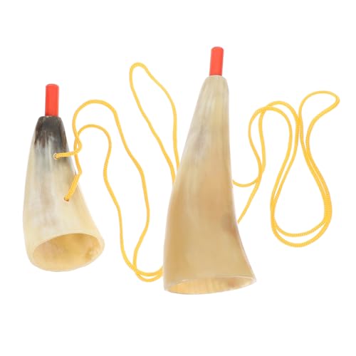 Sosoport 2 Stück horn musikinstrumente musical instruments kinderknallzeug Handgefertigtes Horn bastelzeug -Horninstrument lustiges Jubelhorn Hornspielzeug für Abs von Sosoport