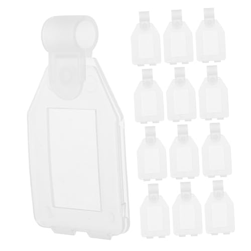 Sosoport 20 Stück Preisschildhalter aus Kunststoff Halbtransparent für Supermarkt Büro Installieren zur Schnellen Preispräsentation von Produkten von Sosoport