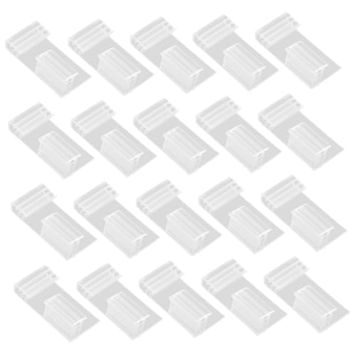Sosoport 20 Stück Regaletikettenhalter aus Wiederverwendbare Transparente Etiketten für Supermarkt Einzelhandel und Vorratsraum Vielseitige und Beschilderungslösungen von Sosoport