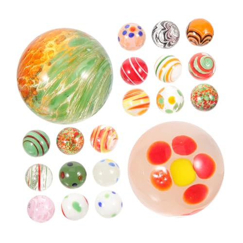 Sosoport 20 Stück Teiliges Glasmurmeln für Dekoration DIY Projekte und Aquarien Sichere und Bruchfeste Glasperlen für Vasenfüllung und Arrangements von Sosoport