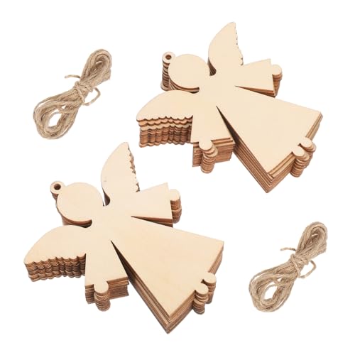 Sosoport 20 Stück Teiliges Holzengel Anhänger Unlackierte Holzfiguren zum Bemalen Nachhaltige Weihnachts und Festtagsdeko für Diy Bastelprojekte und Geschenke Sosoport 20 Stück Teiliges Holzengel Anhänger Unlackierte Holzfiguren zum Bemalen Nachhaltige Weihnachts und Festtagsdeko für Diy Bastelprojekte und Geschenke von Sosoport
