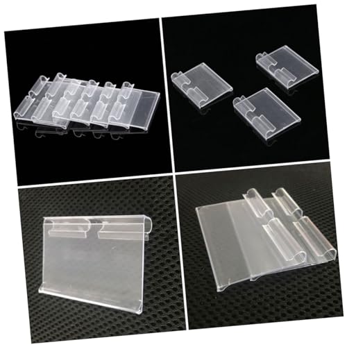 Sosoport 20 Stück Teiliges Transparenter PVC Shelf Label Holder Vielseitiger Preisschilder Halter zur Einfachen Befestigung im Einzelhandel Platzsparend Klar Sichtbar für Supermärkte und Sosoport 20 Stück Teiliges Transparenter PVC Shelf Label Holder Vielseitiger Preisschilder Halter zur Einfachen Befestigung im Einzelhandel Platzsparend Klar Sichtbar für Supermärkte und von Sosoport