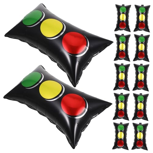 Sosoport 20 Stück Teiliges Verkehrsampel Folienballon Rote Gelbe Grüne Verkehrssignal Ballons Vielseitige Party-dekoration für Auto Geburtstag Schulveranstaltungen und Sosoport 20 Stück Teiliges Verkehrsampel Folienballon Rote Gelbe Grüne Verkehrssignal Ballons Vielseitige Party-dekoration für Auto Geburtstag Schulveranstaltungen und von Sosoport