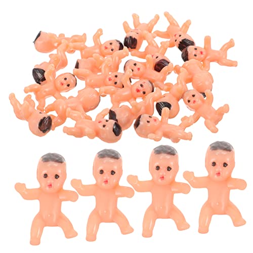 Sosoport 20Stücke Mini Figuren Dekorative Kunststoff Babyspielzeuge Für Kuchen Und Partyzubehör Kleine Modelle Verschiedenen Farben von Sosoport