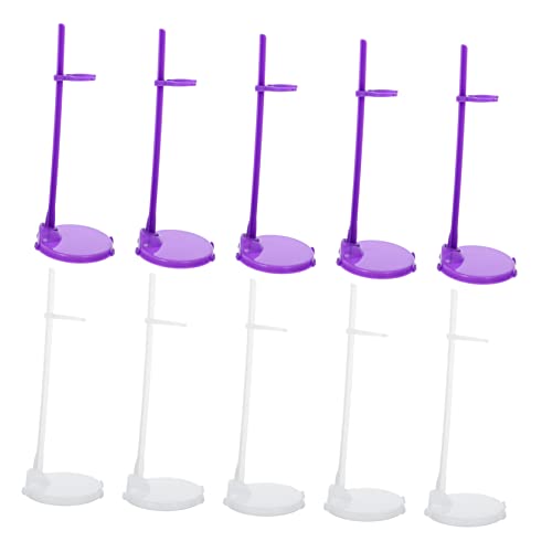 Sosoport 20Stücke Puppenständer aus Kunststoff Transparente und Puppenhalter für Puppenunterstützung Stabiler Stand für Puppen Displays und Rollenspiele von Sosoport