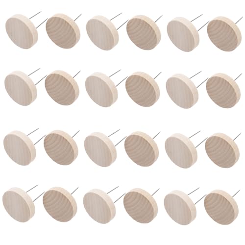 Sosoport 24 Stück Holz Puppenständer Teiliges Nadeln Stabiler für Gehäkelte und Gefilzte Puppen Dekorativer für Actionfiguren und Handgefertigte von Sosoport