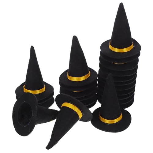 Sosoport 24 Stück Mini Filz Hexenhüte Halloween Dekoration Kleine Partyflaschen Toppers Stabile Bastelaccessoires für Weinflaschen Tischdeko Vielseitige Halloween Feier Zubehör Sosoport 24 Stück Mini Filz Hexenhüte Halloween Dekoration Kleine Partyflaschen Toppers Stabile Bastelaccessoires für Weinflaschen Tischdeko Vielseitige Halloween Feier Zubehör von Sosoport