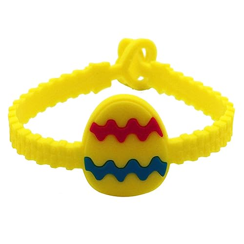 Sosoport 24Stücke Silikonarmbänder für Kreative Osterarmbänder mit Cartoon Motiven für Fröhliche Partys und Feste und Leicht Auszuziehen für Osterfeiern von Sosoport