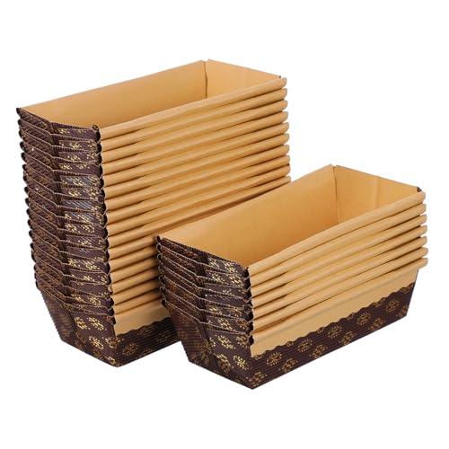 Sosoport 25Stücke Praktische Toast Tabletts Rechteckige Backbecher Ölfest Wiederverwendbare Kuchenformen für Öfen Kühlschränke und Gefriergeräte für Hochwertige Backwaren Sosoport 25Stücke Praktische Toast Tabletts Rechteckige Backbecher Ölfest Wiederverwendbare Kuchenformen für Öfen Kühlschränke und Gefriergeräte für Hochwertige Backwaren von Sosoport