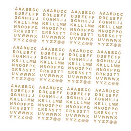 Sosoport 25blätter Selbstklebende Alphabetische Sticker Für Notizbücher Und Scrapbooking Transparente Goldene Buchstabenaufkleber Für Kreative Bastelprojekte Sosoport 25blätter Selbstklebende Alphabetische Sticker Für Notizbücher Und Scrapbooking Transparente Goldene Buchstabenaufkleber Für Kreative Bastelprojekte von Sosoport