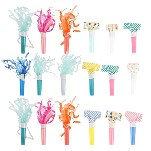 Sosoport 27 Stück Totorch Blowing Whistle Toy Geräuschmacher Spielzeughupe Neujahr Partygebläse aus Papier Partygeräuschherstellergebläse Party-Mundbläser Plastik Sosoport 27 Stück Totorch Blowing Whistle Toy Geräuschmacher Spielzeughupe Neujahr Partygebläse aus Papier Partygeräuschherstellergebläse Party-Mundbläser Plastik von Sosoport