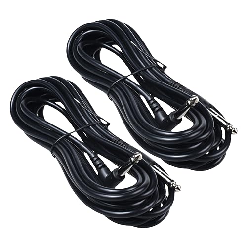 Sosoport 2Stücke Audiokabel Stereo Professionelles Gitarrenkabel für Gitarre und Bass Hochwertige Abschirmung für Optimale Klangübertragung und Geringe Interferenzen von Sosoport