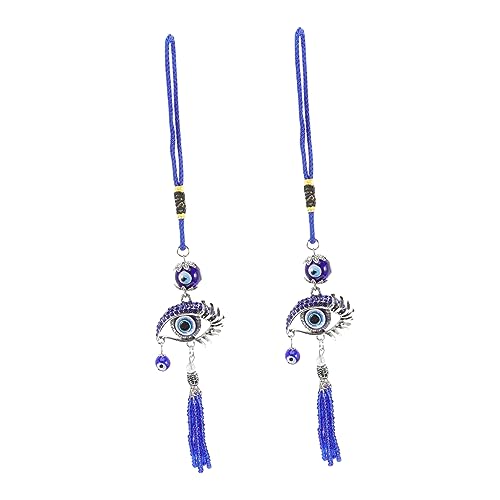 Sosoport 2Stücke Böser Blick Anhänger Kreative Taschenhängedekoration aus Ornamente für und Sammlung Stilvolle Hängende Deko für Gute Laune Sosoport 2Stücke Böser Blick Anhänger Kreative Taschenhängedekoration aus Ornamente für und Sammlung Stilvolle Hängende Deko für Gute Laune von Sosoport