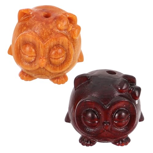 Sosoport 2Stücke Süße Holz Owl Anhänger Kreative Schlüsselanhänger für Schmuckherstellung und Armbänder für DIY Projekte und Geschenkideen von Sosoport