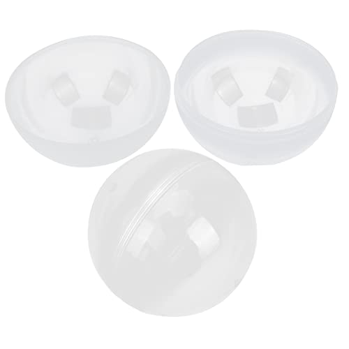 Sosoport 2Stücke Transparente Kunststoff Ostereier Aufklappbar und Wiederverwendbar für Ostern Füllung von Geschenken Deko und Osterpartybedarf von Sosoport